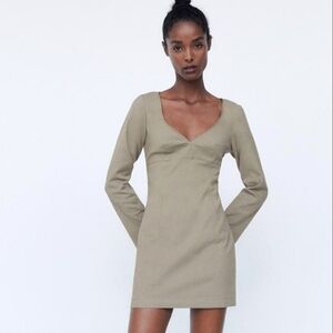 NWT | Zara Sweetheart Neckline Bodycon Mini Dress | US M